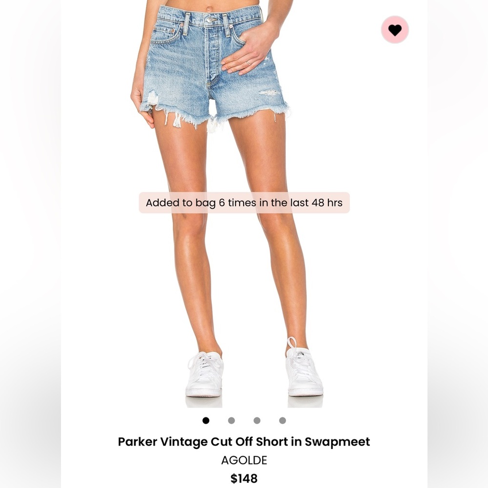 Agolde denim shorts